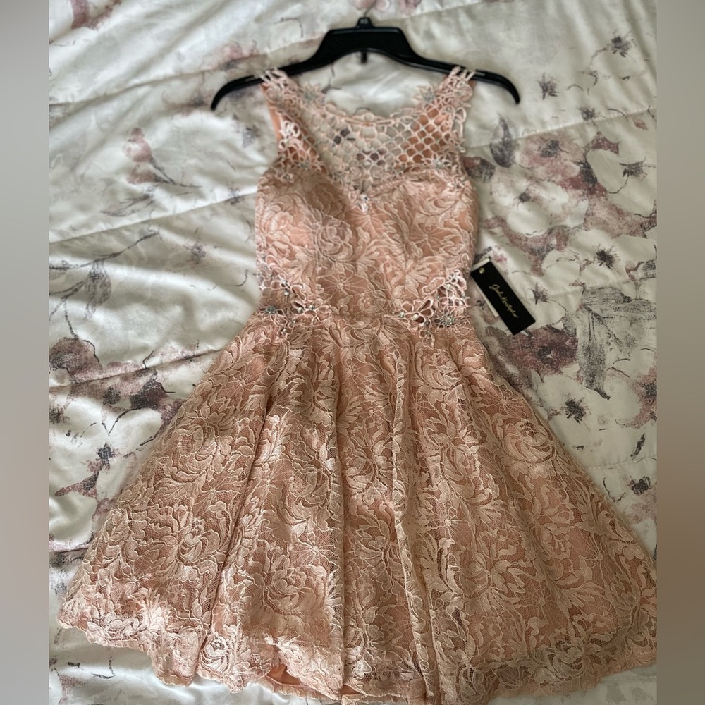 Light pink lace dress